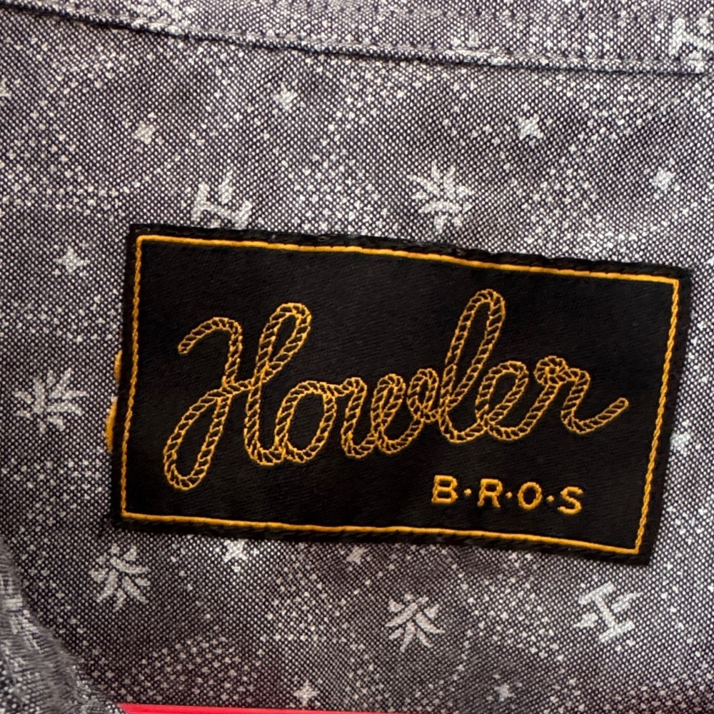 Howler Brothers Charcoal Patterned Button Down Sh… - image 2